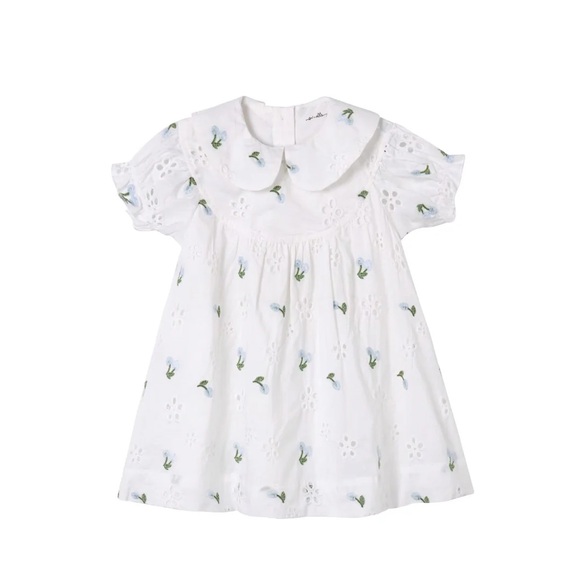 Nou Nelle Eyelet Peter Pan Collar Dress - Picture 1 of 2